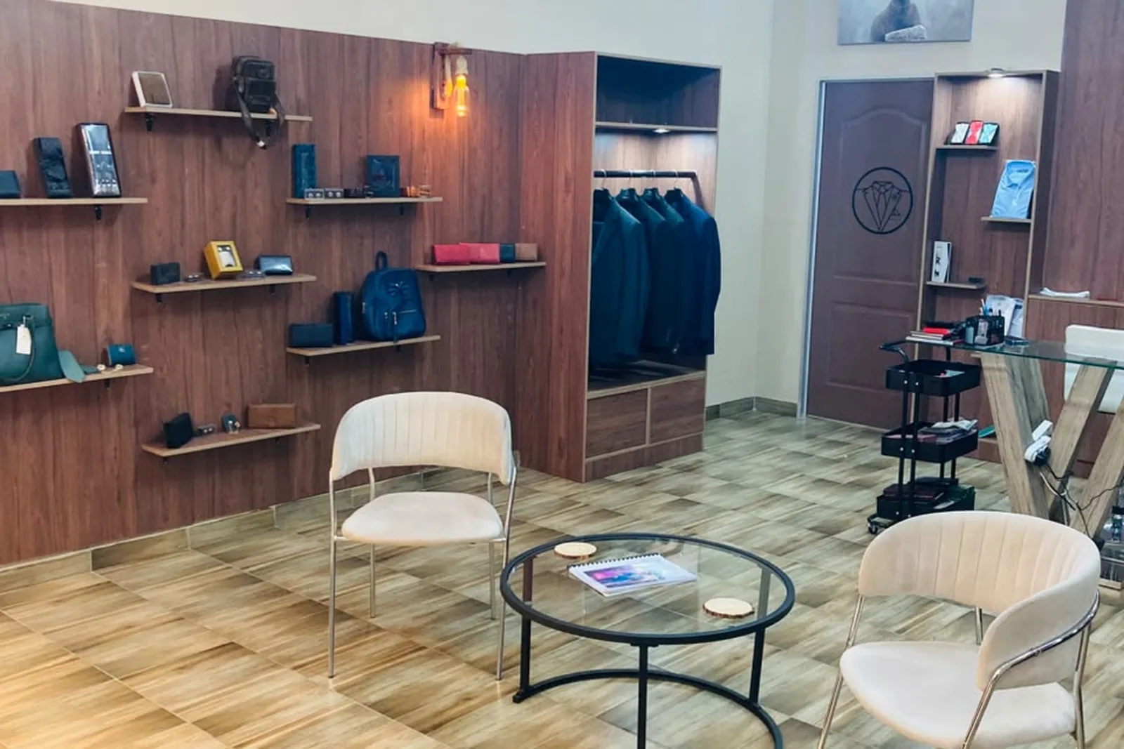 Inside the Flux Bespoke Tailor studio at Alberton City