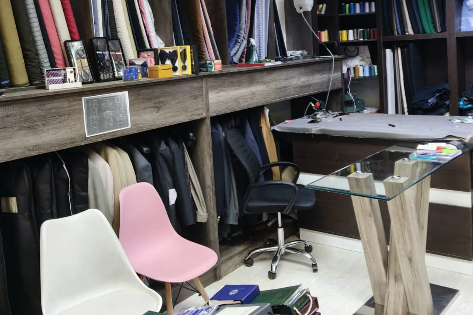 Inside the Flux Bespoke Tailor studio at Mall@Carnival