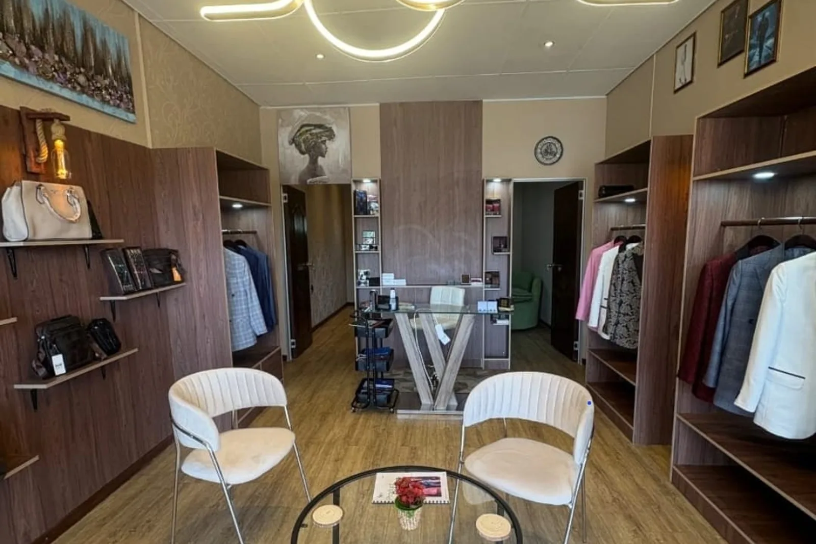Inside the Flux Bespoke Tailor studio at Douglasdale Village