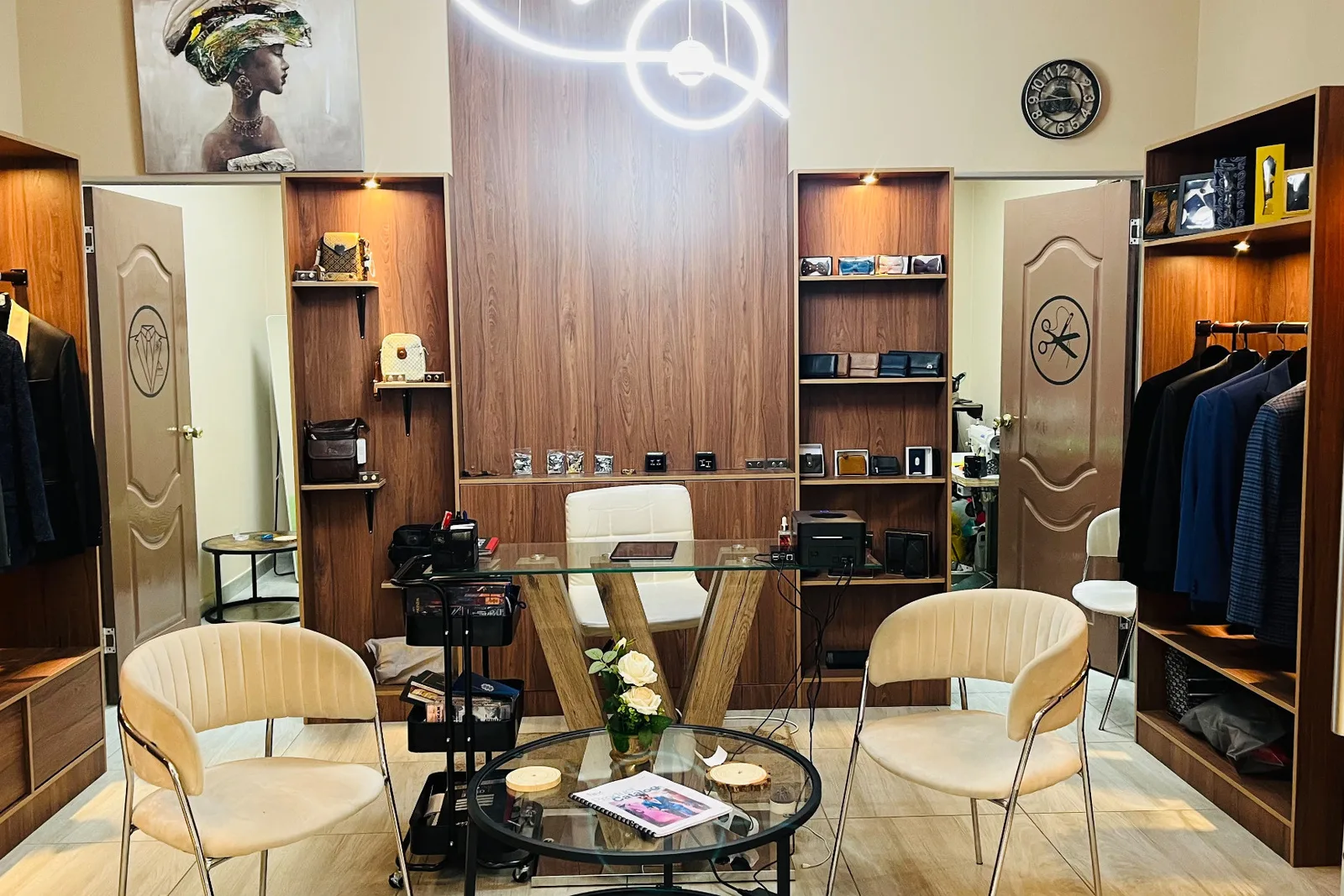 Inside the Flux Bespoke Tailor studio at Northgate